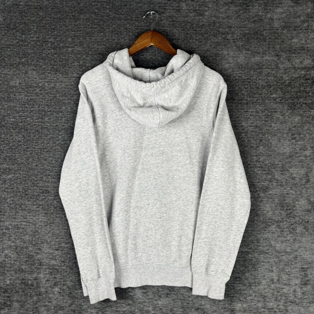 The North Face Mens Half Dome Pullover Hoodie Gray White Logo Size Medium Casual